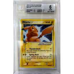 [Tradable] BGS 6 Excellent - 2006 Pokemon EX Holon Phantoms Pikachu Gold Star #104 [Subgrades]