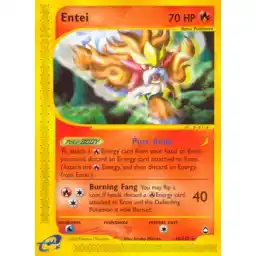 Aquapolis - 10/147 - Entei - Rare (Moderately Played)