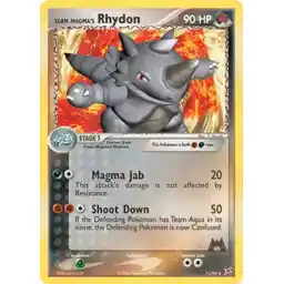 EX Team Magma vs Team Aqua - 11/95 - Team Magma's Rhydon - Holo Rare