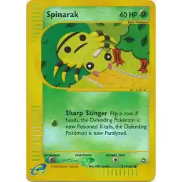 Aquapolis - 111/147 - Spinarak - Reverse Holo (Near Mint -)