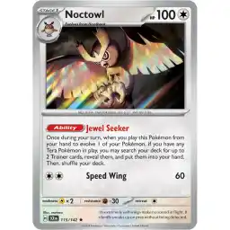 Stellar Crown - 115/142 - Noctowl - Holo Rare
