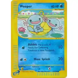 Aquapolis - 117/147 - Wooper - Reverse Holo (Lightly Played)