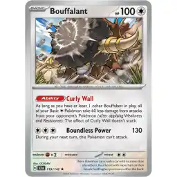 Stellar Crown - 119/142 - Bouffalant - Holo Rare