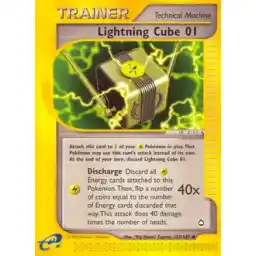 Aquapolis - 127/147 - Lightning Cube 01 (Near Mint -)