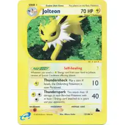 Skyridge - 13/144 - Jolteon - Reverse Holo - Rare (Heavily Played)