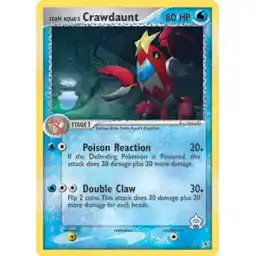 EX Team Magma vs Team Aqua - 14/95 - Team Aqua's Crawdaunt - Rare