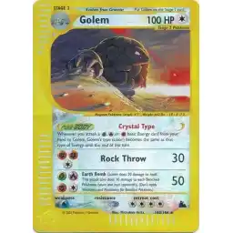 Skyridge - 148/144 - Golem - Secret Rare - Reverse Holo (Moderately Played)