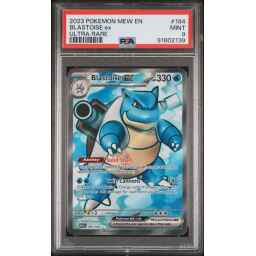 PSA 9 Mint - 2023 Pokemon 151 EN Blastoise ex #184