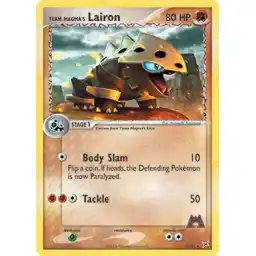 EX Team Magma vs Team Aqua - 20/95 - Team Magma's Lairon - Rare