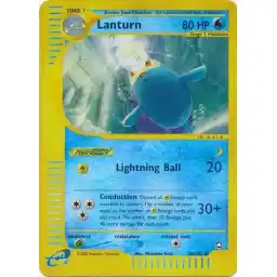 Aquapolis - 20/147 - Lanturn - Reverse Holo - Rare (Heavily Played)