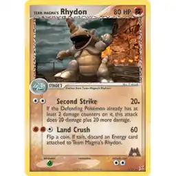 EX Team Magma vs Team Aqua - 22/95 - Team Magma's Rhydon - Rare
