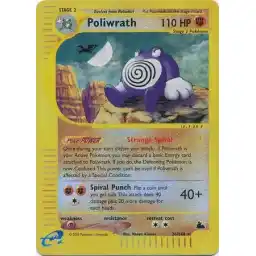 Skyridge - 26/144 - Poliwrath - Reverse Holo - Rare (Near Mint -)