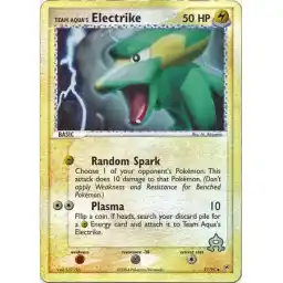 EX Team Magma vs Team Aqua - 27/95 - Team Aqua's Electrike - Reverse Holo