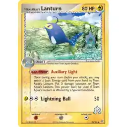 EX Team Magma vs Team Aqua - 28/95 - Team Aqua's Lanturn (Heavily Played)