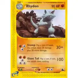Skyridge - 29/144 - Rhydon - Rare (Lightly Played)