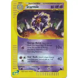 Skyridge - 30/144 - Starmie - Reverse Holo - Rare (Near Mint -)