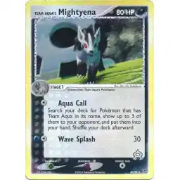 EX Team Magma vs Team Aqua - 30/95 - Team Aqua's Mightyena - Reverse Holo (Heavily Played)