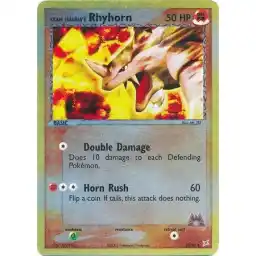 EX Team Magma vs Team Aqua - 38/95 - Team Magma's Rhyhorn - Reverse Holo (Heavily Played)