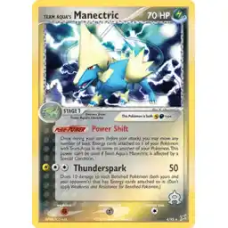 EX Team Magma vs Team Aqua - 4/95 - Team Aqua's Manectric - Holo Rare