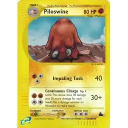Skyridge - 43/144 - Piloswine - Reverse Holo (Lightly Played)