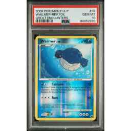 PSA 10 Gem Mint - 2008 Pokemon Great Encounters Wailmer Reverse Foil #58