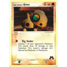 EX Team Magma vs Team Aqua - 59/95 - Team Magma's Aron (Lightly Played)