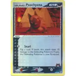 EX Team Magma vs Team Aqua - 65/95 - Team Magma's Poochyena - Reverse Holo