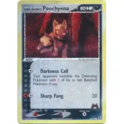 EX Team Magma vs Team Aqua - 66/95 - Team Magma's Poochyena - Reverse Holo (Lightly Played)
