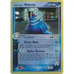 EX Team Magma vs Team Aqua - 6/95 - Team Aqua's Walrein - Reverse Holo Rare (Heavily Played)