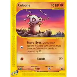 Aquapolis - 72/147 - Cubone (Moderately Played)