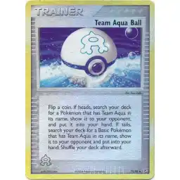 EX Team Magma vs Team Aqua - 75/95 - Team Aqua Ball - Reverse Holo (Lightly Played)