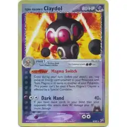 EX Team Magma vs Team Aqua - 8/95 - Team Magma's Claydol - Reverse Holo Rare (Lightly Played)