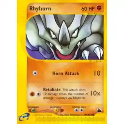 Skyridge - 91/144 - Rhyhorn (Heavily Played)