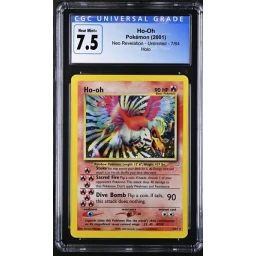 CGC 7.5 Near Mint - 2001 Pokemon Neo Revelation Ho-Oh Holo #7
