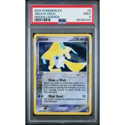 PSA 9 Mint - 2004 Pokemon EX Hidden Legends Jirachi Holo #8