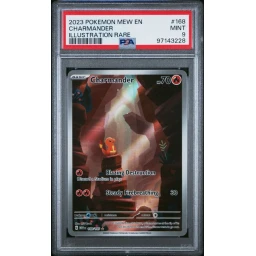 PSA 9 Mint - 2023 Pokemon 151 EN Charmander #168
