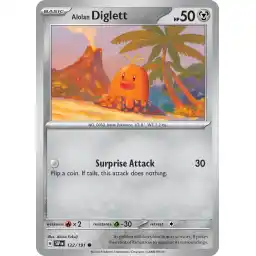 Surging Sparks - 122/191 - Alolan Diglett - Reverse Holo