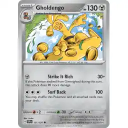 Surging Sparks - 131/191 - Gholdengo - Reverse Holo