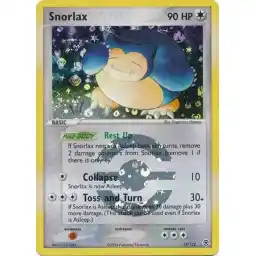 EX FireRed & Leaf Green - 15/112 - Snorlax - Reverse Holo Rare (Moderately Played)