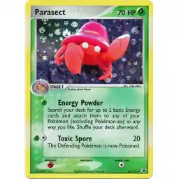 EX FireRed & Leaf Green - 43/112 - Parasect - Reverse Holo (Moderately Played)