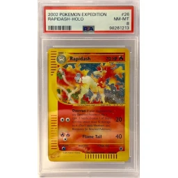 PSA 8 Near Mint - 2002 Pokemon Expedition Rapidash Holo #26