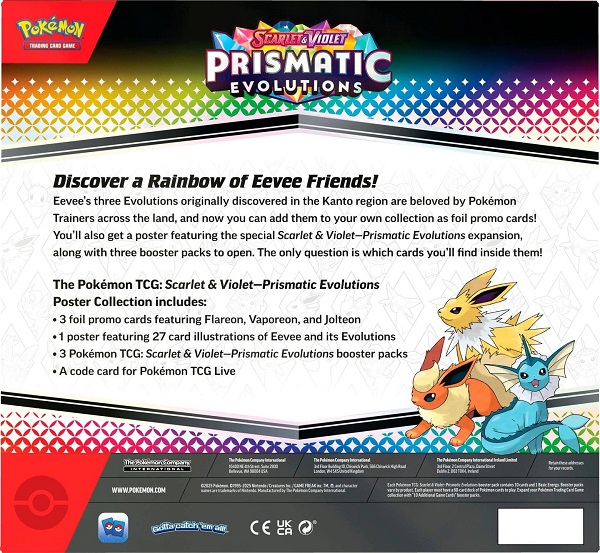 Pokemon Prismatic Evolutions Poster Collection - Bilde 2