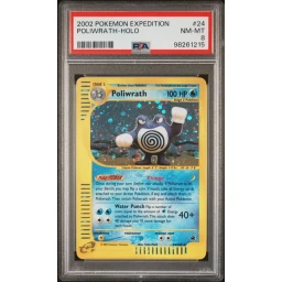PSA 8 Near Mint - 2002 Pokemon Expedition Poliwrath Holo #24