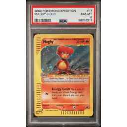 PSA 8 Near Mint - 2002 Pokemon Expedition Magby Holo #17