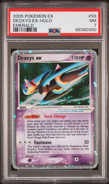 PSA 7 Near Mint - 2005 Pokemon EX Emerald Deoxys ex #93