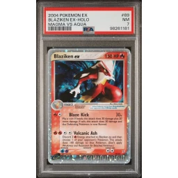PSA 7 Near Mint - 2004 Pokemon EX Team Magma vs Team Aqua Blaziken ex Holo #89