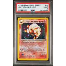 PSA 9 Mint - 2002 Pokemon Neo Destiny Light Arcanine Holo #12