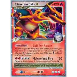 Black Star Promo - DP45 - Charizard G LV.X (Heavily Played)