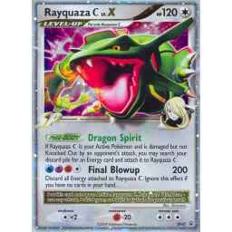 Black Star Promo - DP47 - Rayquaza C LV.X (Lightly Played)