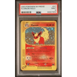PSA 9 Mint - 2003 Pokemon Skyridge Flareon Holo #H7